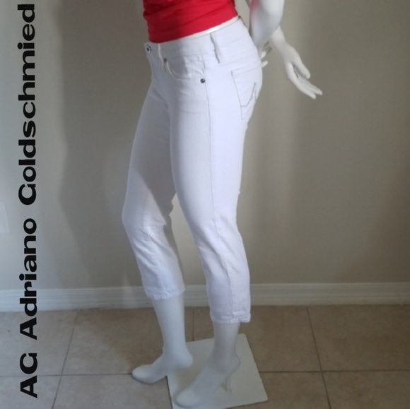 Ag Adriano Goldschmied Denim - AG Adriano Goldschmied white Capri Pants - 27R
